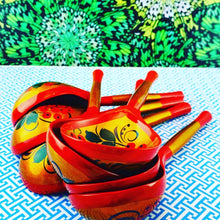 Cargar imagen en el visor de la galería, Cuchara de Madera "Khokhloma"