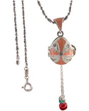 Cargar imagen en el visor de la galería, Dije Faberge. "La Flor". Color Naranja.