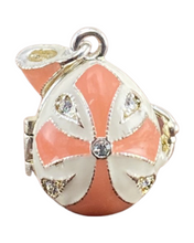 Cargar imagen en el visor de la galería, Dije Faberge. "La Flor". Color Naranja.