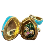 Cargar imagen en el visor de la galería, Dije Faberge. Color Azul