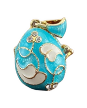 Cargar imagen en el visor de la galería, Dije Faberge. Color Azul