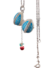 Cargar imagen en el visor de la galería, Dije Faberge. Color Azur