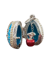 Cargar imagen en el visor de la galería, Dije Faberge. Color Azur