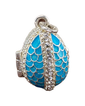 Cargar imagen en el visor de la galería, Dije Faberge. Color Azur