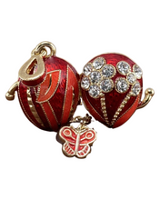Cargar imagen en el visor de la galería, Dije Faberge. Color Rojo