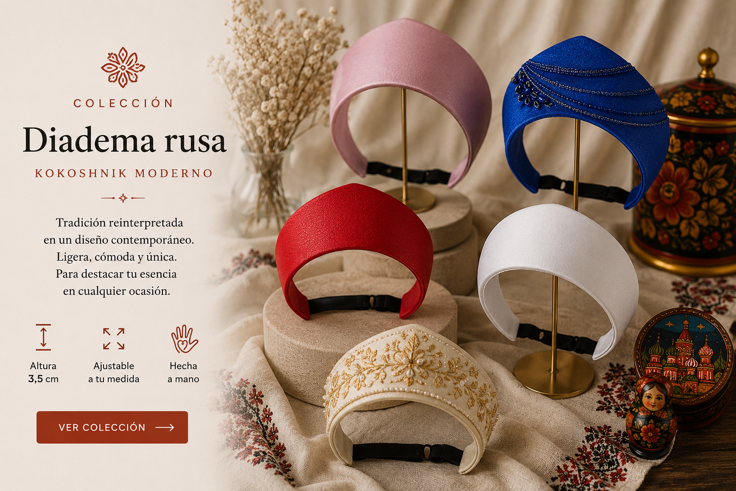 Kokoshnnik. Diadema Rusa: tradición, estilo y personalidad