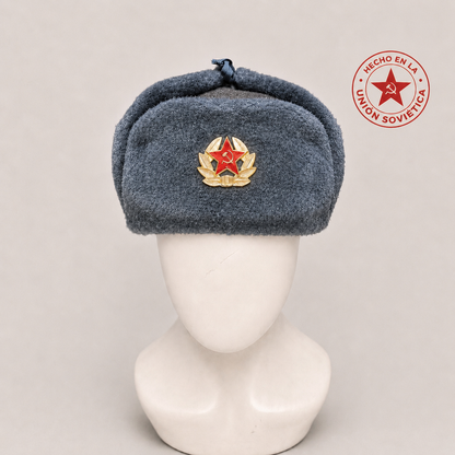Gorro Ruso Soviético Original de Lana – Ushanka de la URSS