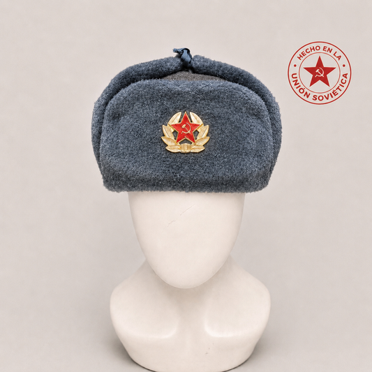 Gorro Ruso Soviético Original de Lana – Ushanka de la URSS