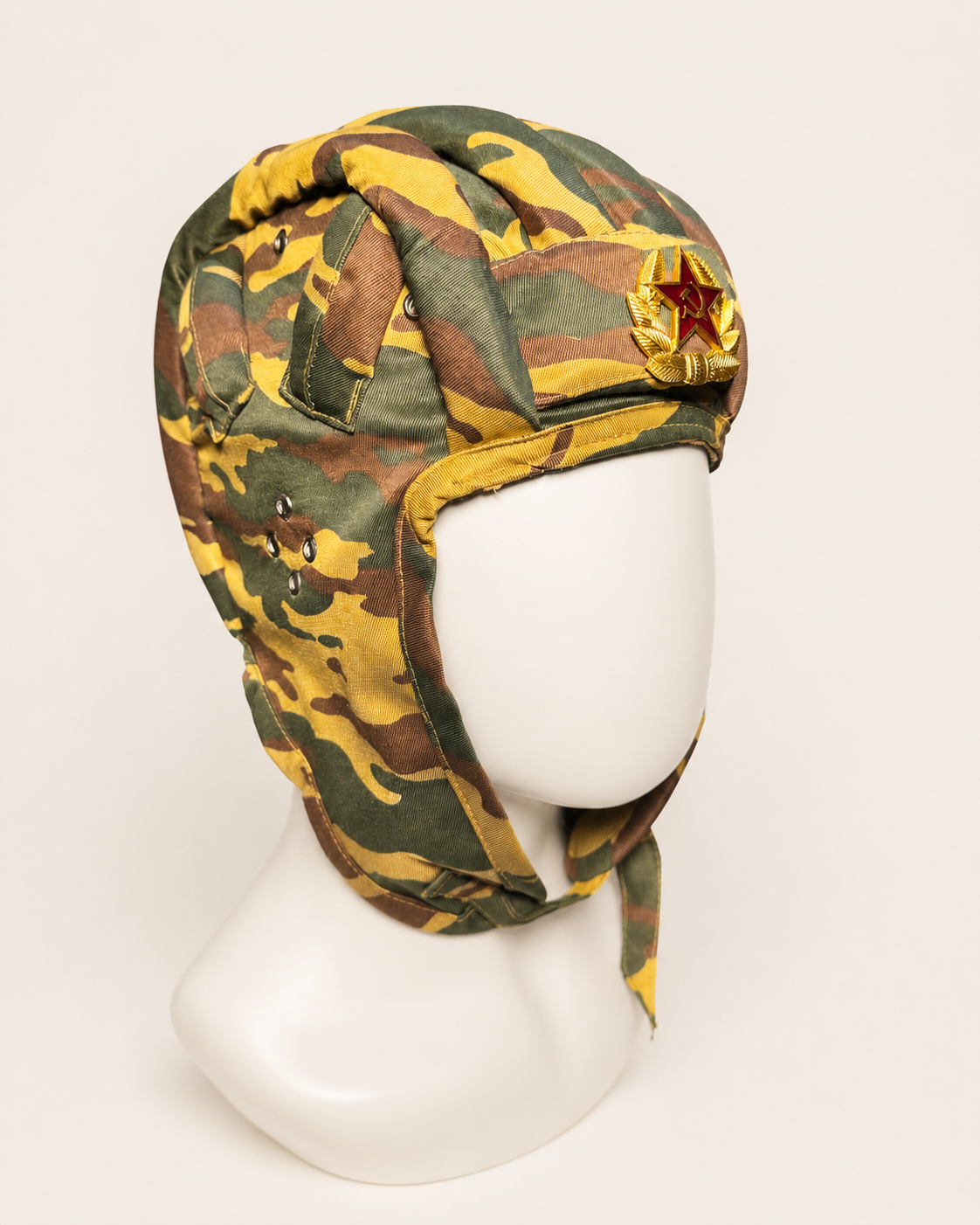 Gorro Soviético de Tanquista Original – Casco Acolchado de la URSS