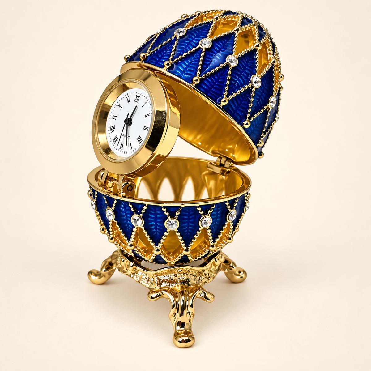 Huevo Imperial Fabergé con Reloj