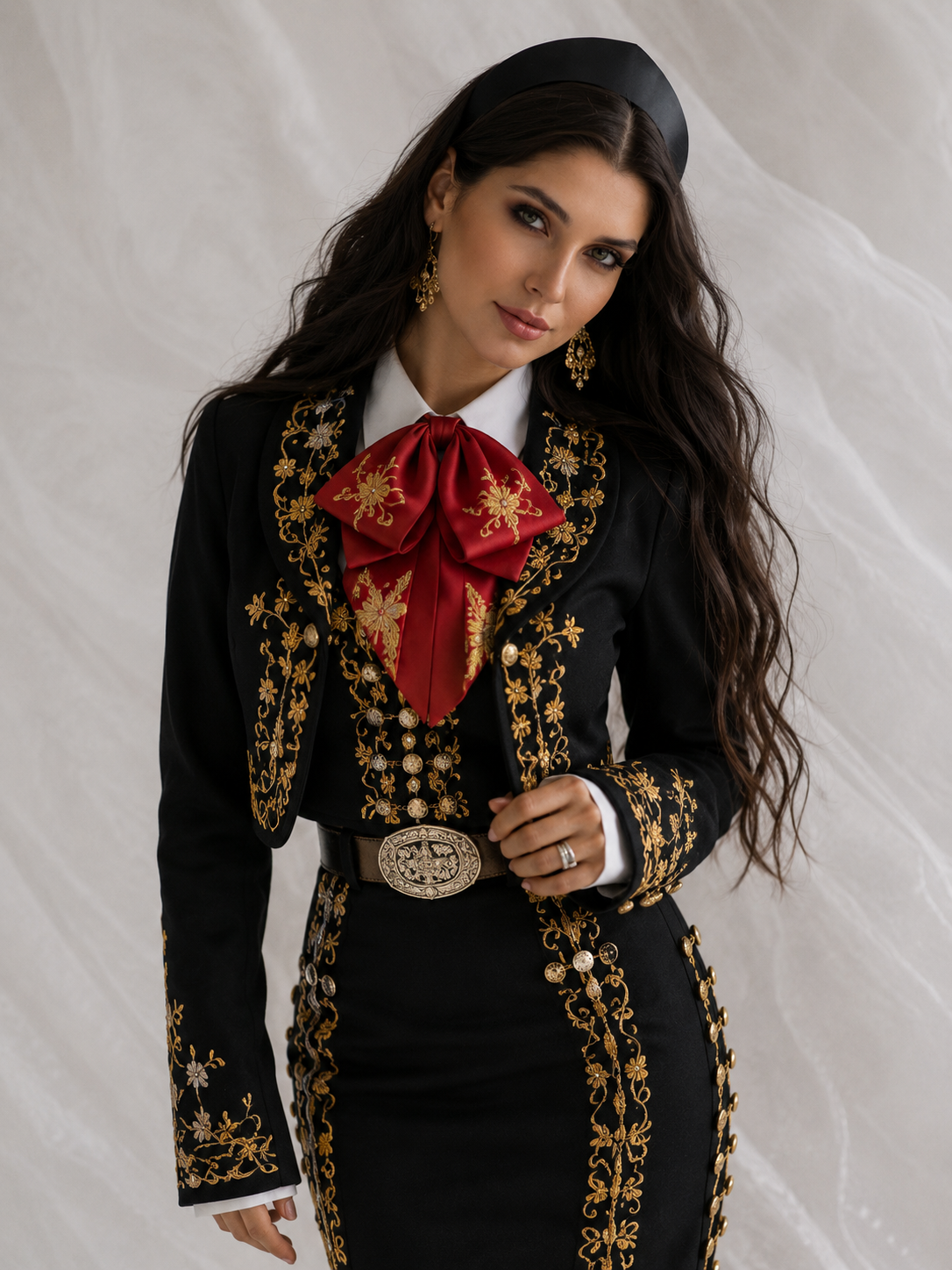 Diadema rusa. Kokoshnik. Negro