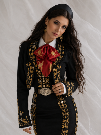 Diadema rusa. Kokoshnik. Negro