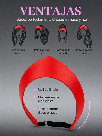 Diadema rusa. Kokoshnik. Color Rojo