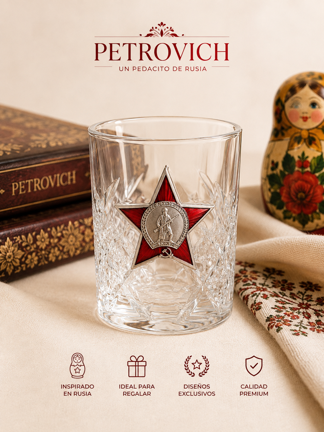 Vaso de Cristal “Estrella Soviética”