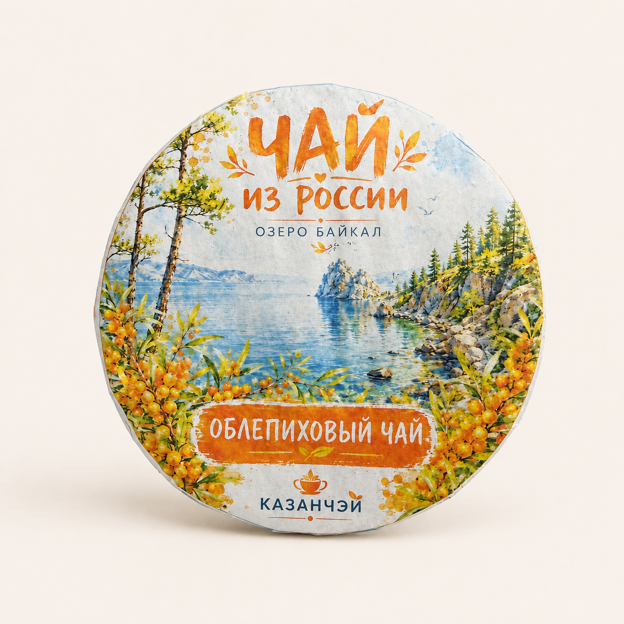 Té ruso prensado con espino amarillo — 150 g