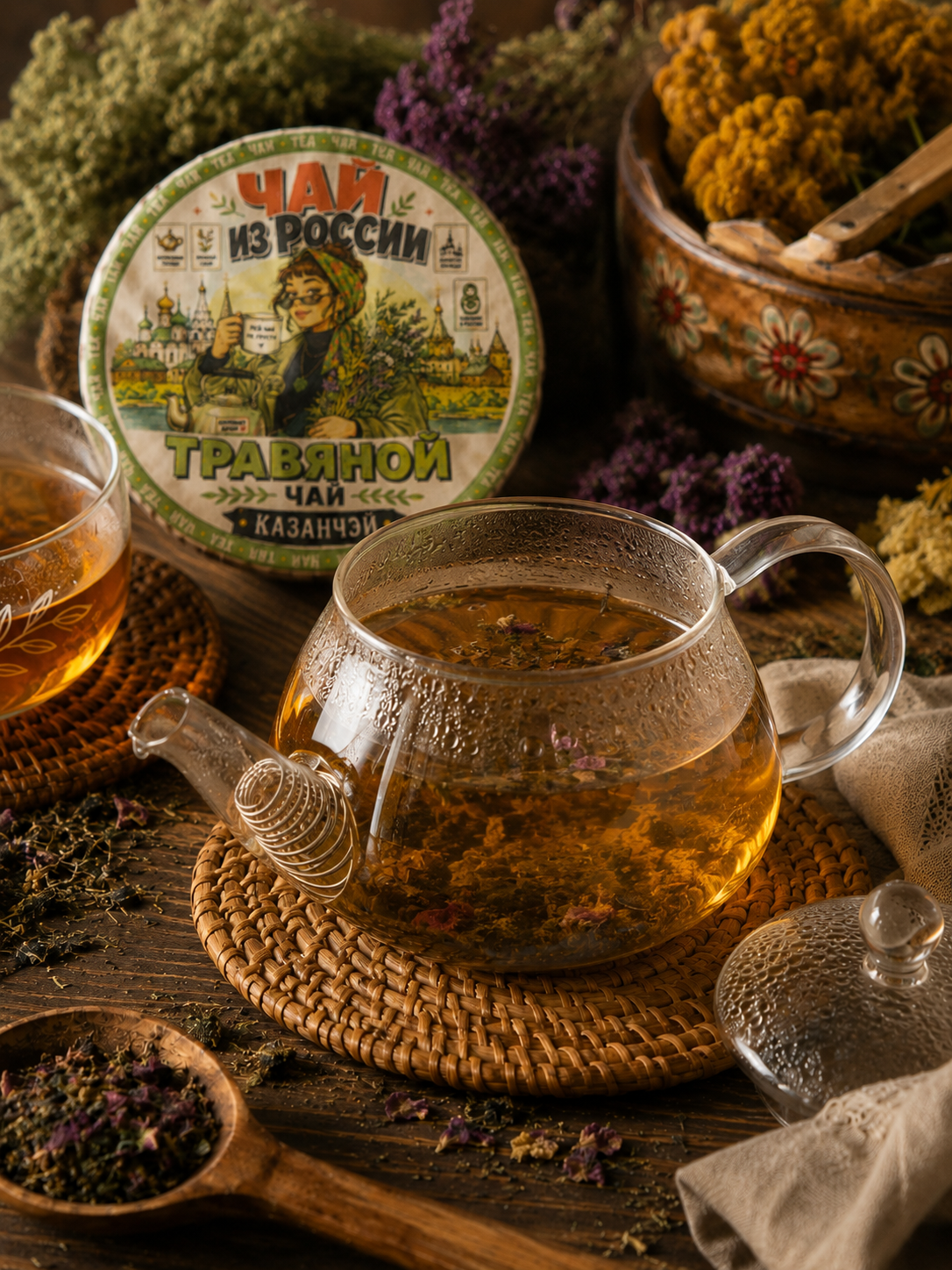 Té Ruso Prensado con Hierbas de Kazán | 70 g