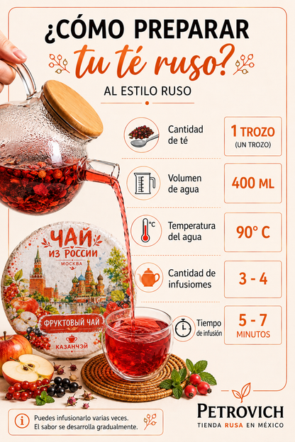 Té Ruso de Frutas Prensado “Moscú” – 150 g