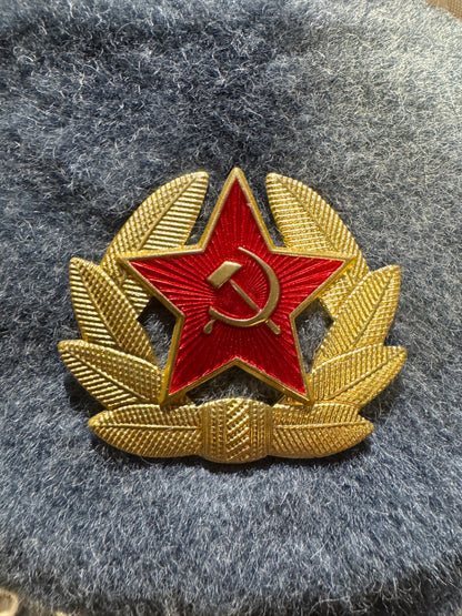 Gorro Ruso Soviético Original de Lana – Ushanka de la URSS