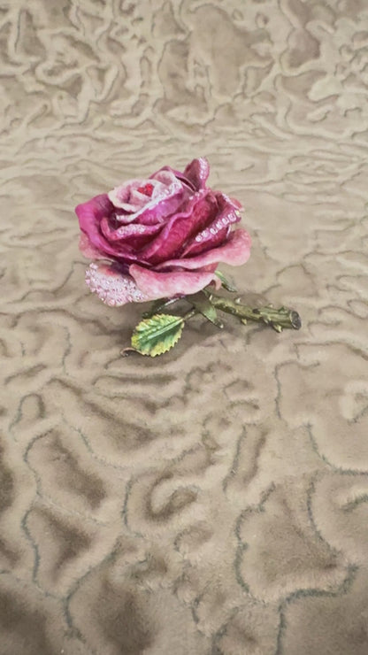 Caja-joyero «Rosa Escarlata»