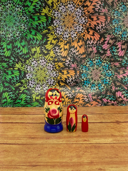 Matrioshka Semenovka Mini Azul
