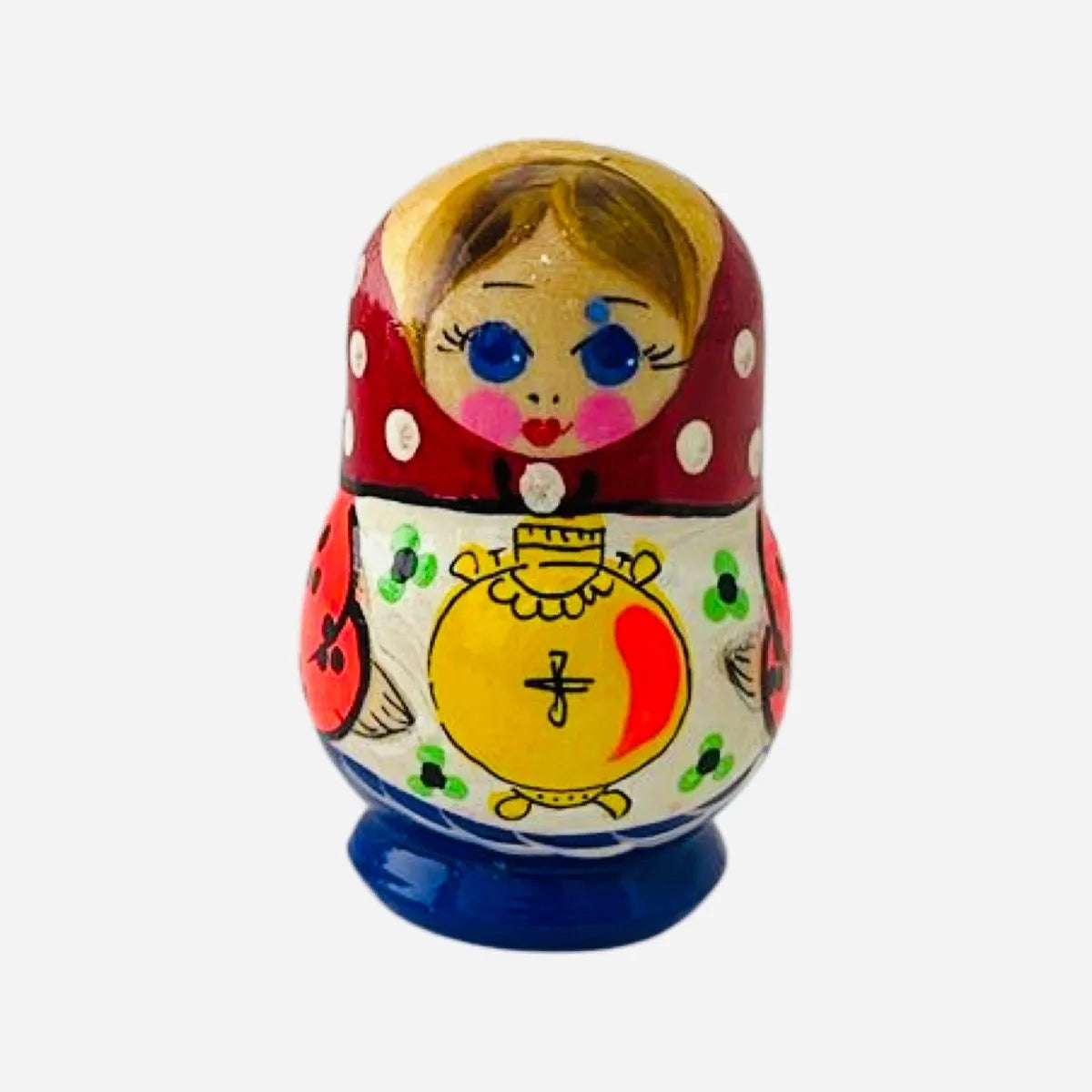 Iman Refri Matrioshka Samovar, Rusia, Madera Pintada A Mano