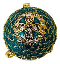 Cargar imagen en el visor de la galería, Huevo Fabergé, San Petersburgo, Rusia, Modelo Pino Turquesa
