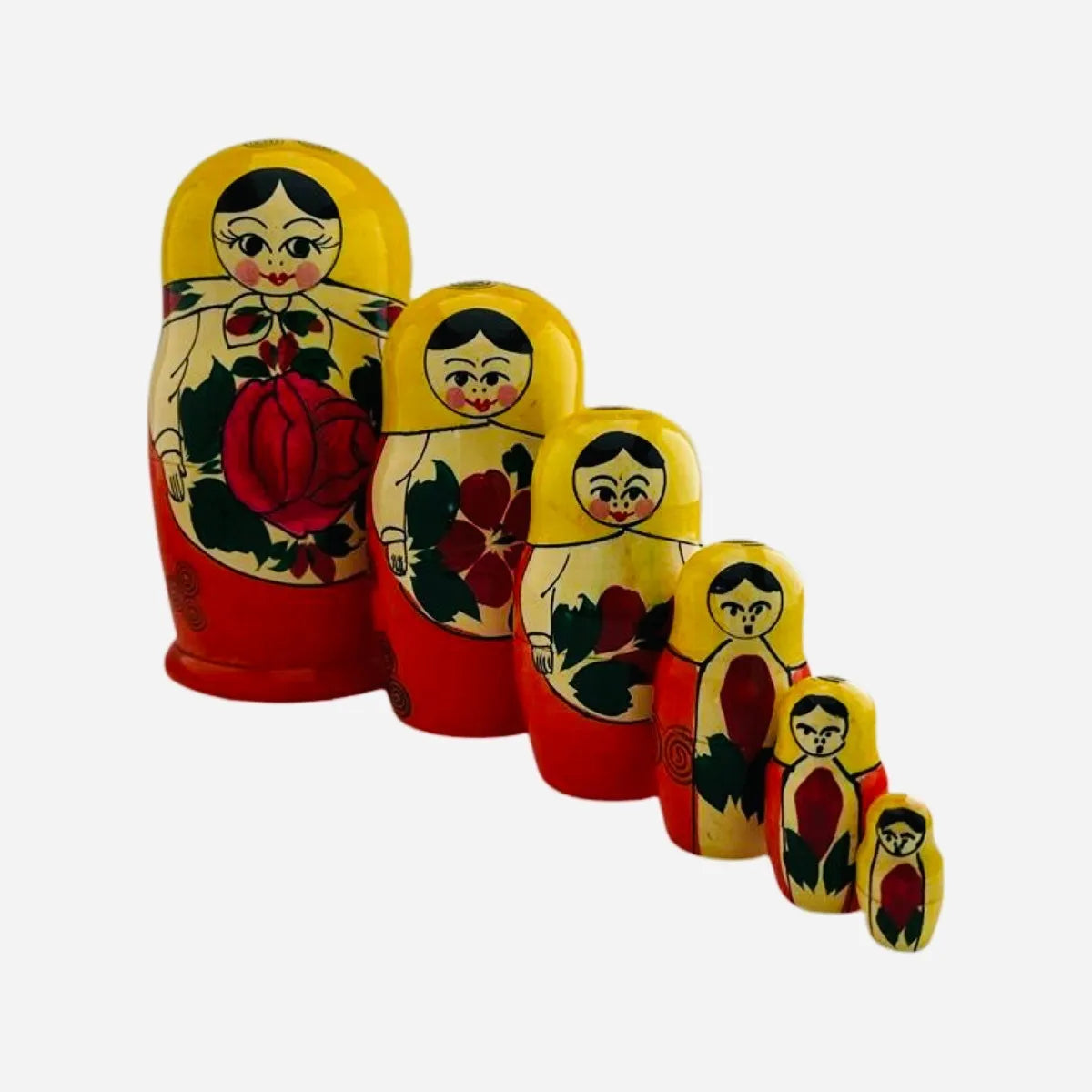 Matrioshka Muñeca Rusa, Madera 6 Pzs Grand, Semionovka Rusia
