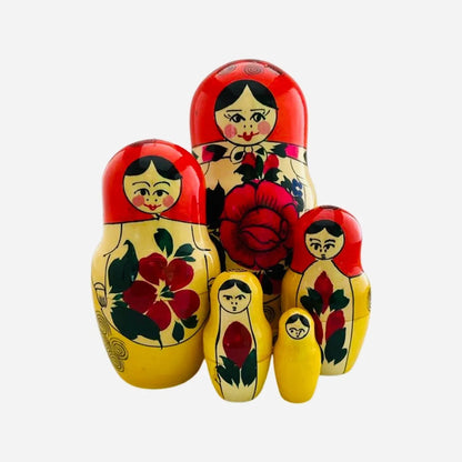 Matrioshka Rusa Tradicional de Semiónov – 5 piezas – 18 cm