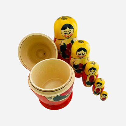 Matrioshka Muñeca Rusa, Madera 6 Pzs Grand, Semionovka Rusia