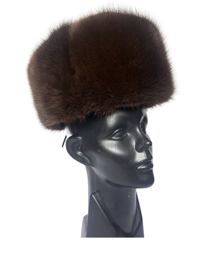Gorro Soviético de Ondatra Natural