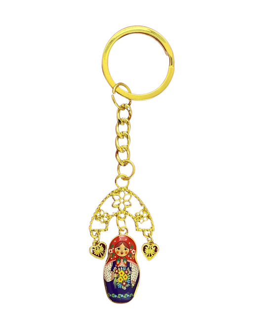 Llaveros de Matrioshka con  Kokoshnik