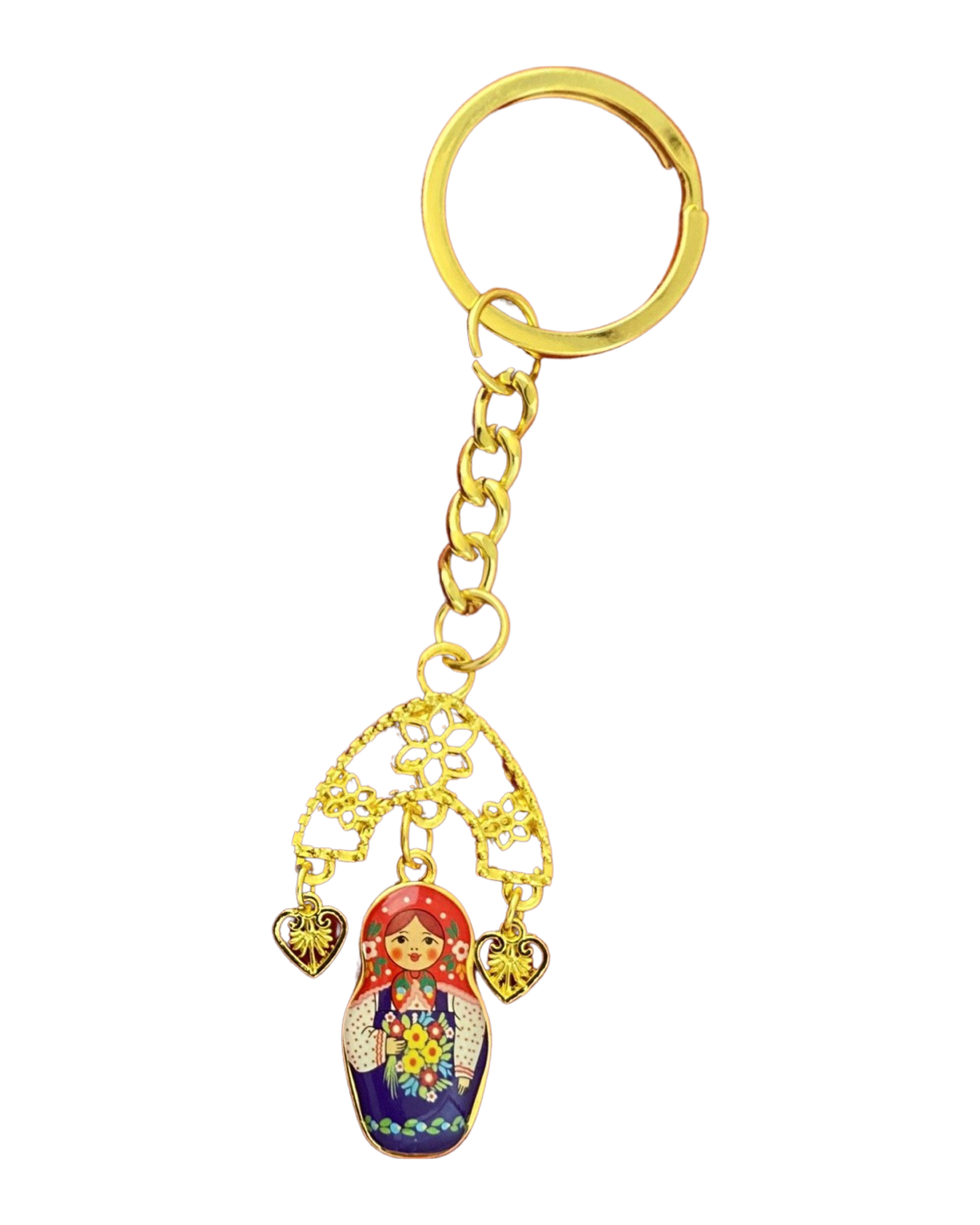 Llaveros de Matrioshka con  Kokoshnik
